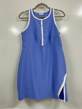SAGE Collective Blue Athletic Dress XL Zip Front Tennis Golf Athleisure Sporty